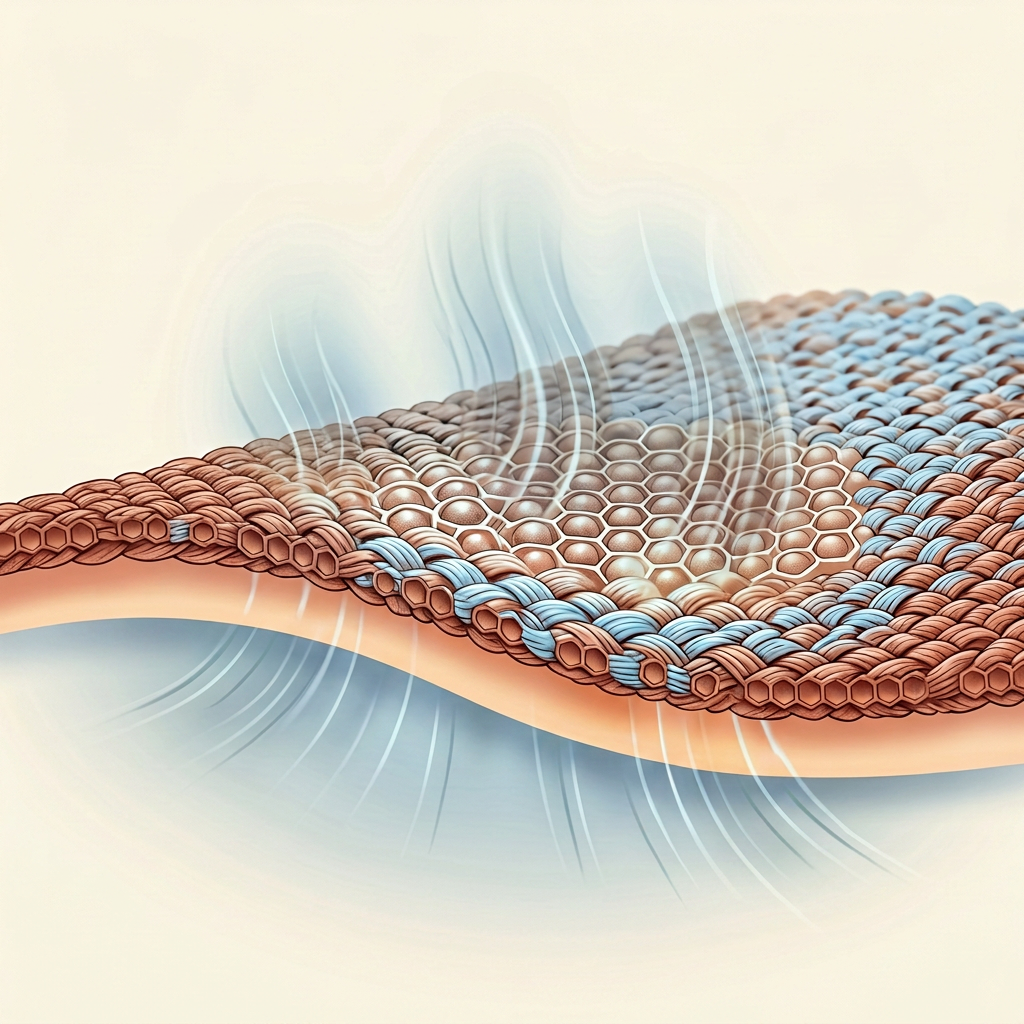 Heat being released as your body cools