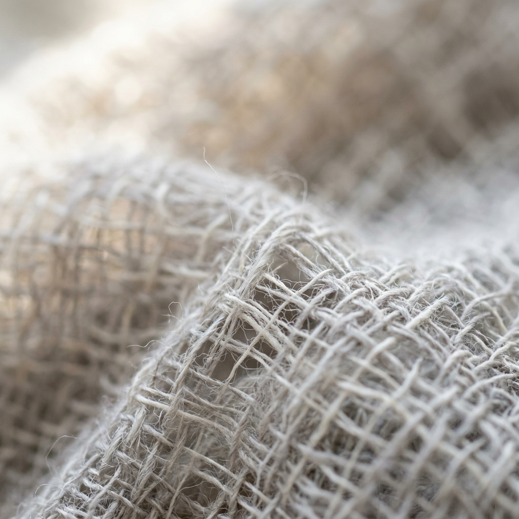 Close-up of cooling textile fibres